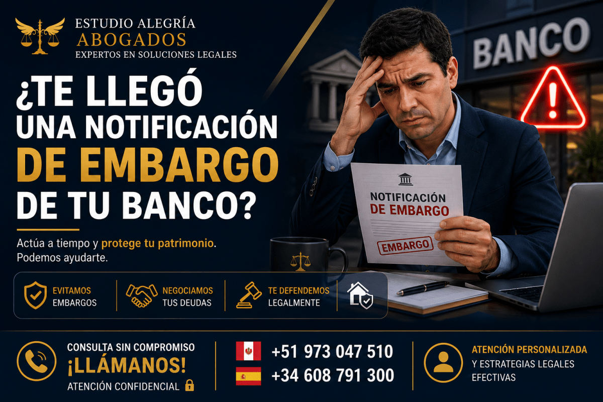 ¿Qué hacer si recibes una notificación de embargo de tu banco?