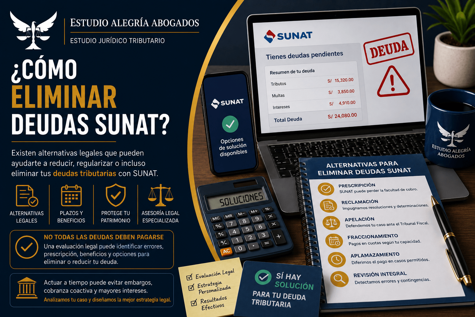 ¿Cómo Eliminar Deudas SUNAT? Alternativas Legales para Regularizar tu Situación Tributaria