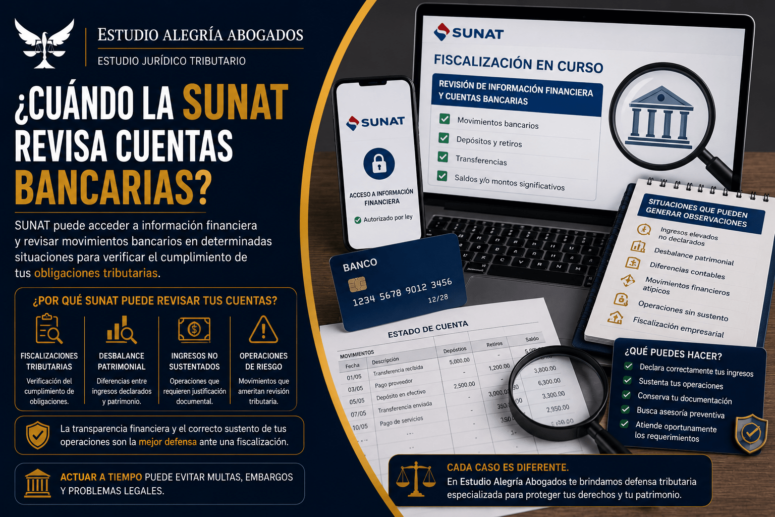 ¿Cuándo la SUNAT Revisa Cuentas Bancarias? Lo que Todo Contribuyente Debe Saber