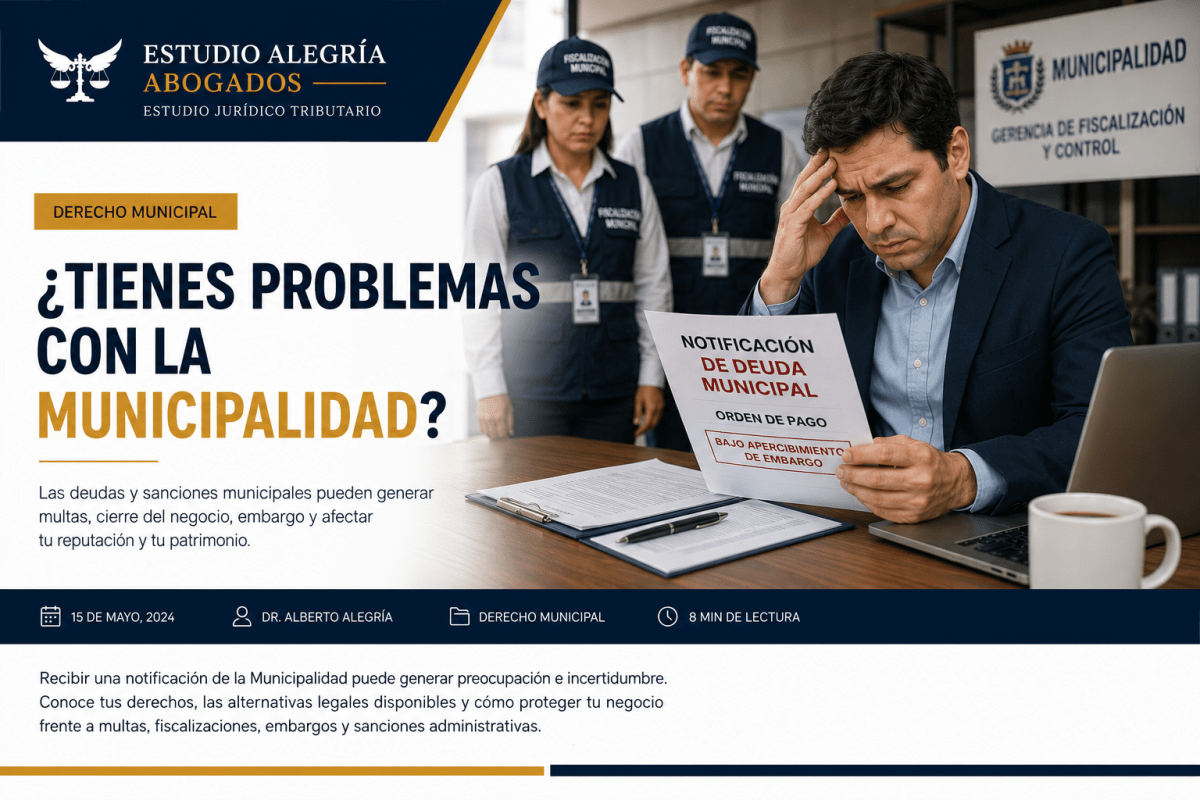 ¿Tienes problemas con la Municipalidad?